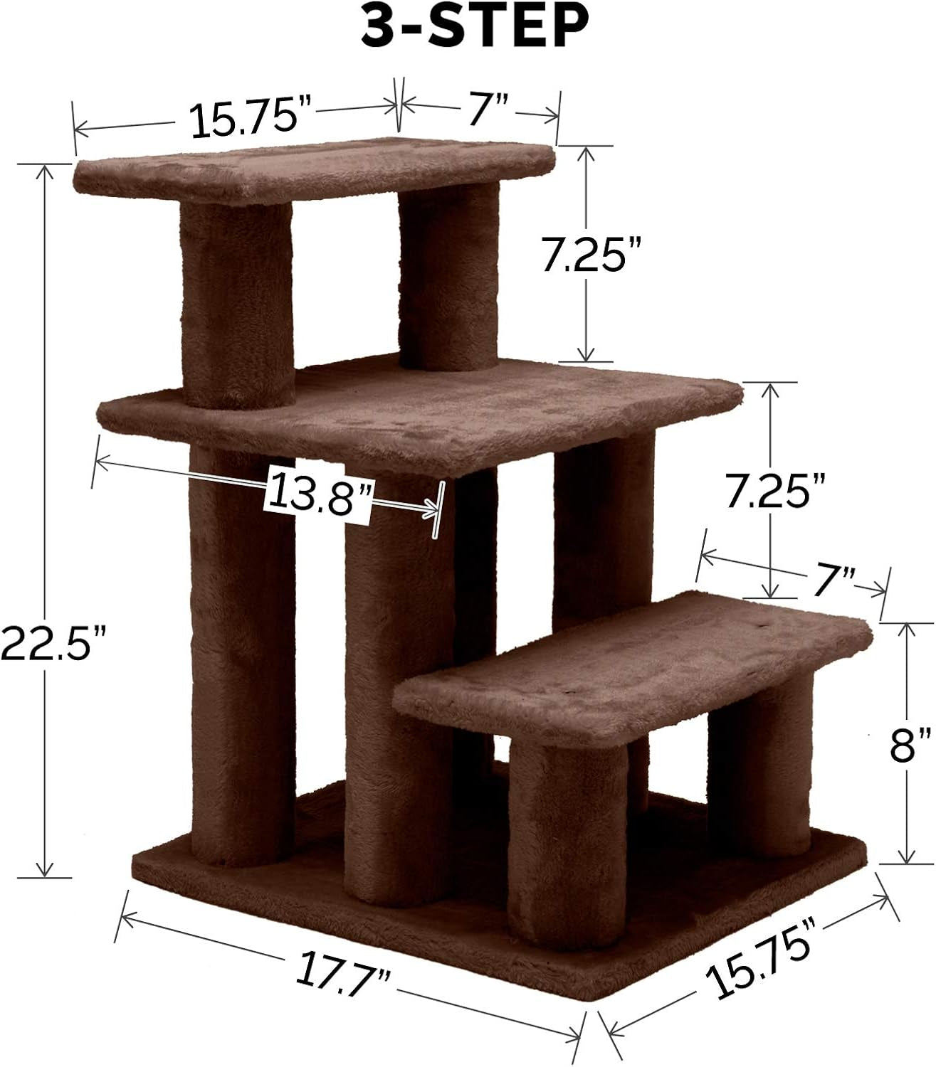 Steady Paws Multi-Step Pet Stairs
