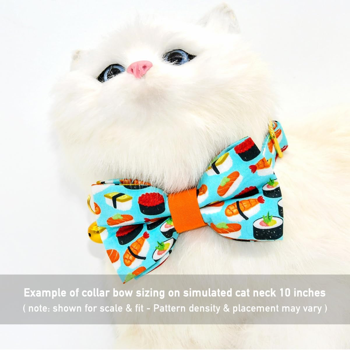 Sushi Cat Collar Bow Set