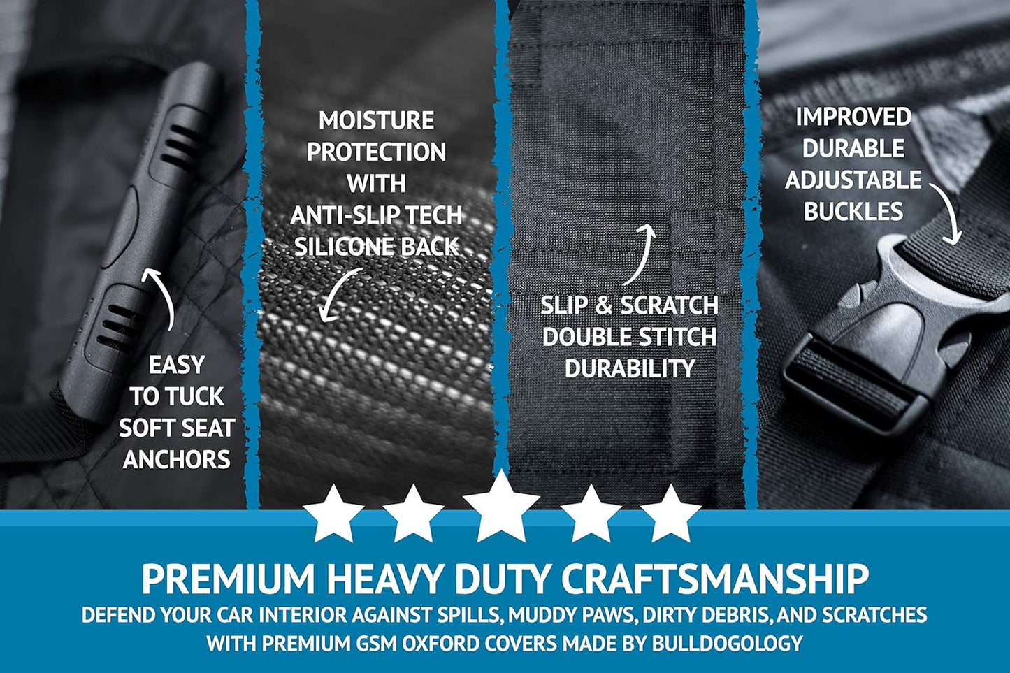Dog Car Seat Cover for Back Seat