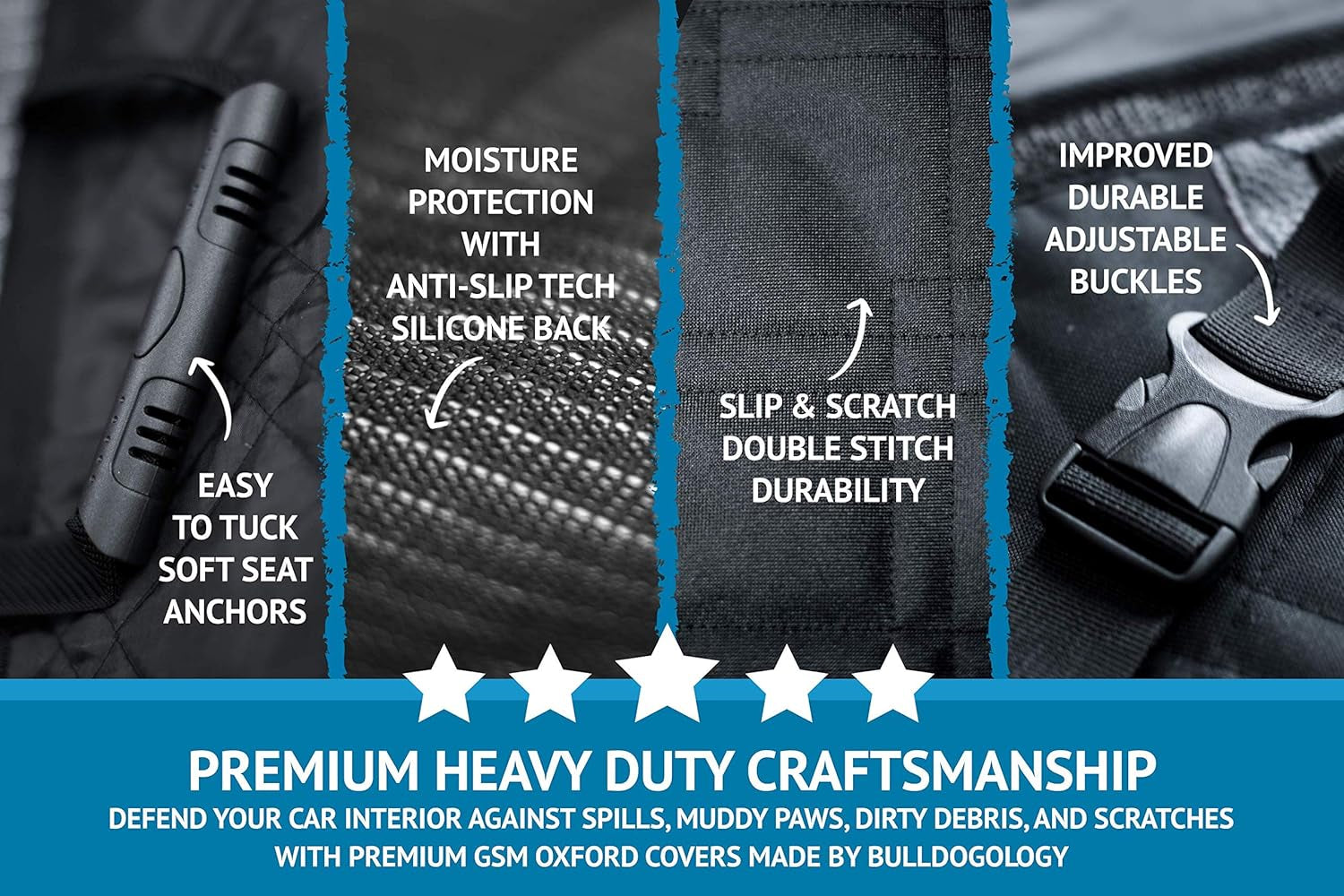 Dog Car Seat Cover for Back Seat