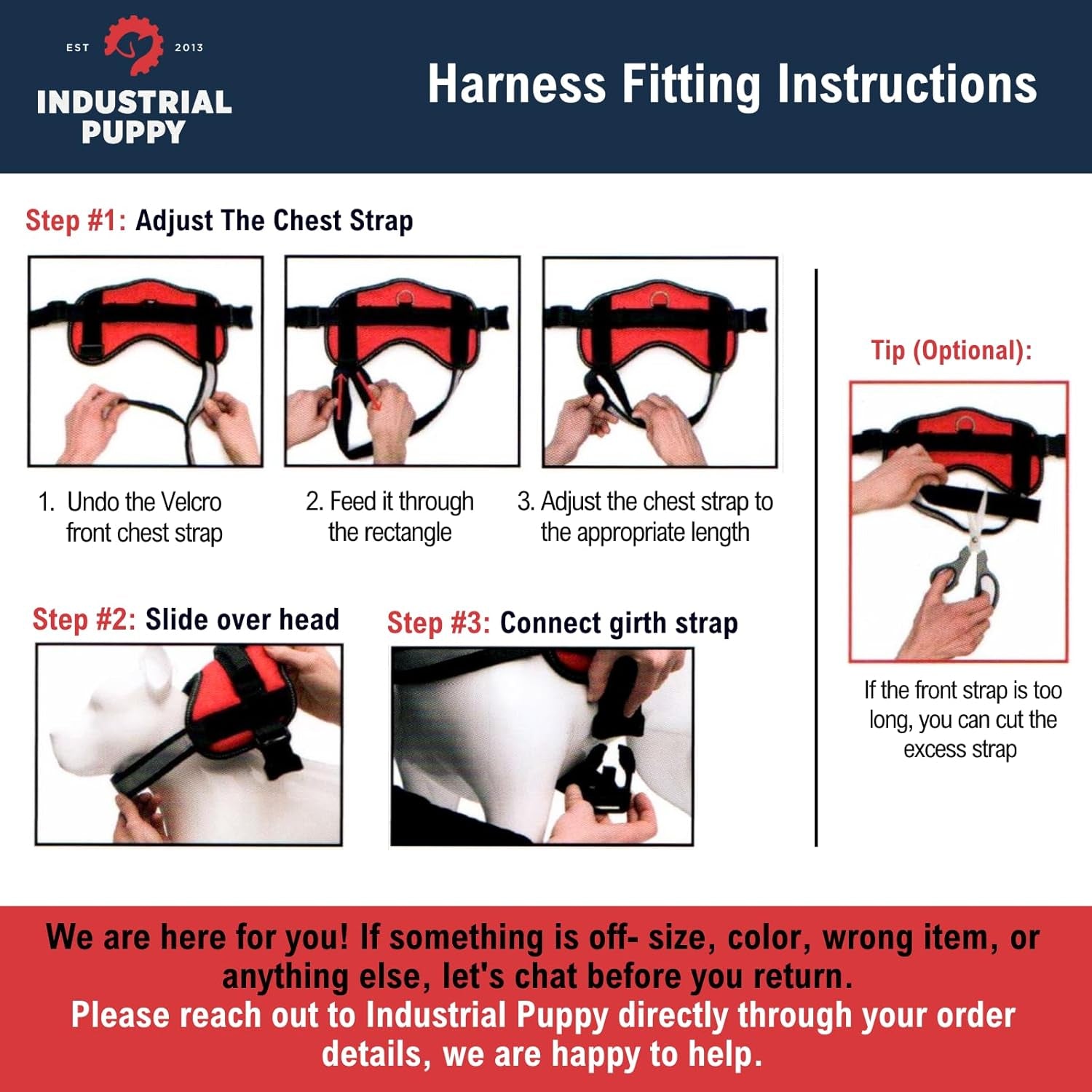 Service Dog Vest with Handle