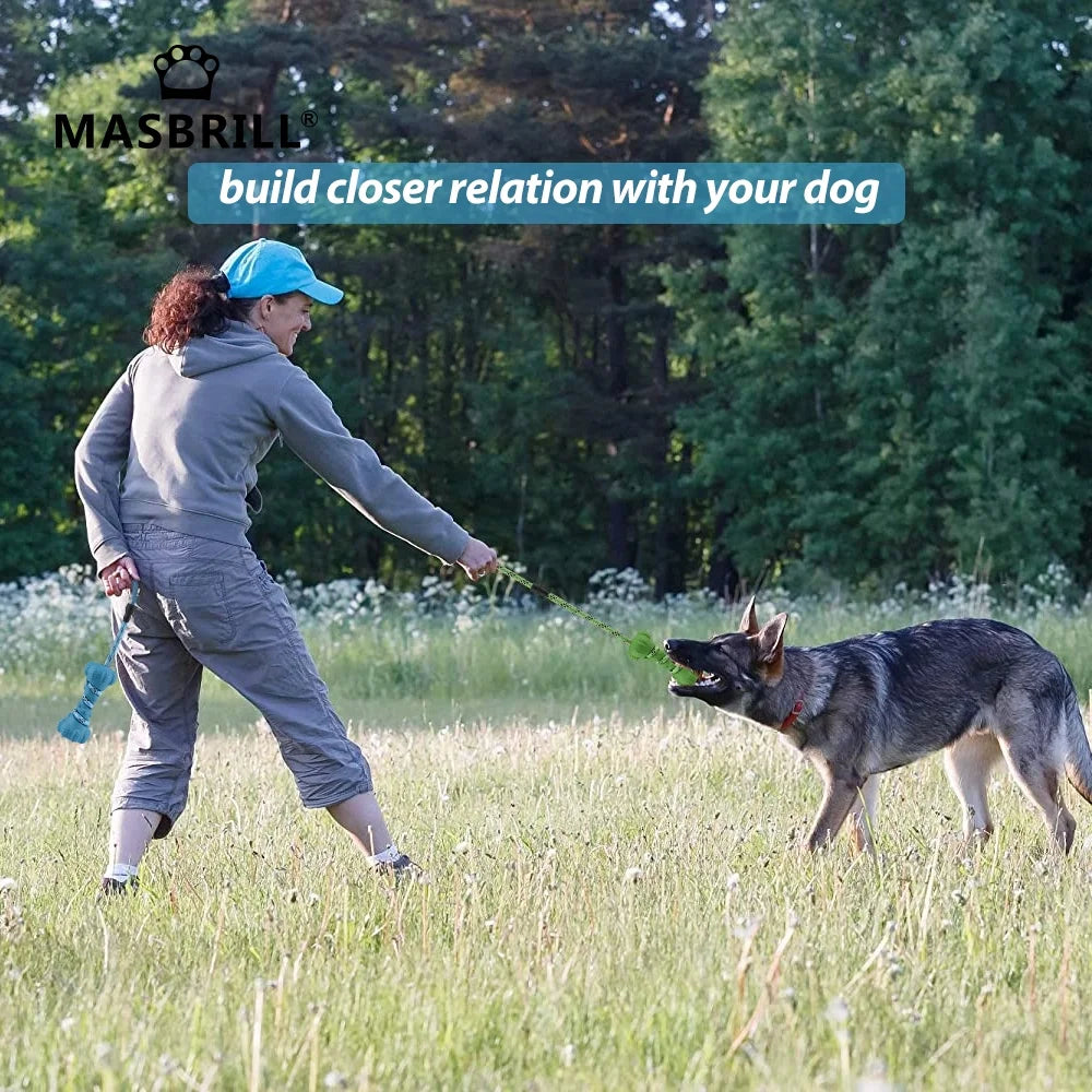 Ultra-Durable Natural Rubber Dog Chew Toys for Aggressive Chewers – Tough Teeth-Grinding & Interactive Chew Toy for Medium to Large Dogs, Promotes Dental Health & Prevents Boredom