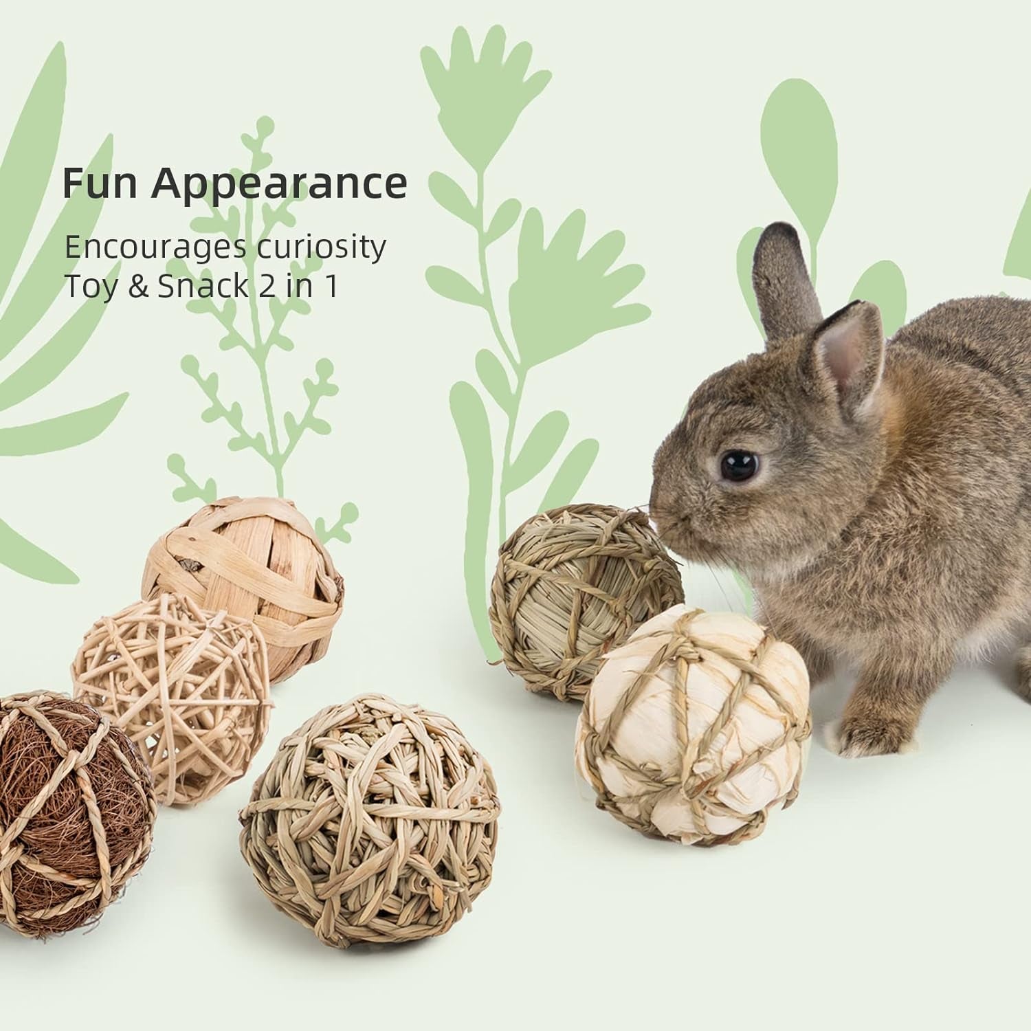 Small Animal Activity & Chew Balls – Fun Rolling Toys for Rabbits, Guinea Pigs, and Chinchillas