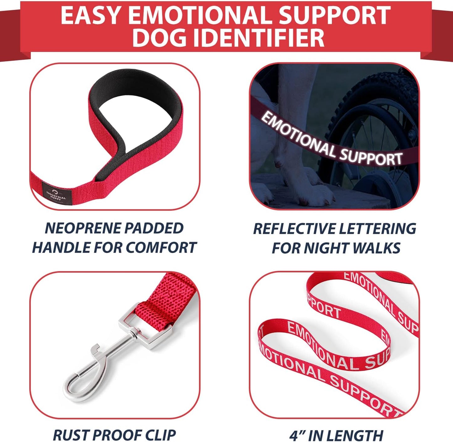 Emotional Support Vest Harness with Hook