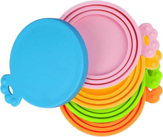 5 Pack Silicone Pet Can Cover Lids