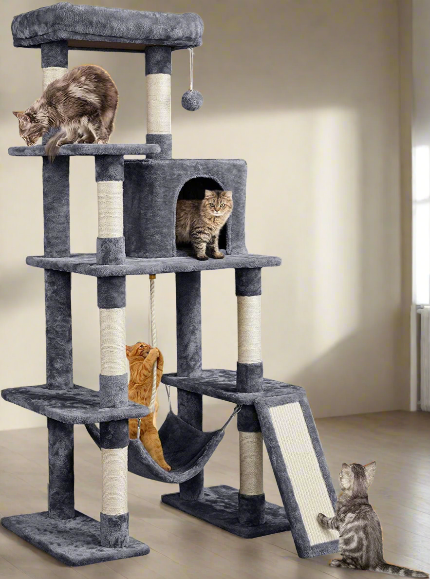 63-Inch Multi-Level Cat Tree Tower