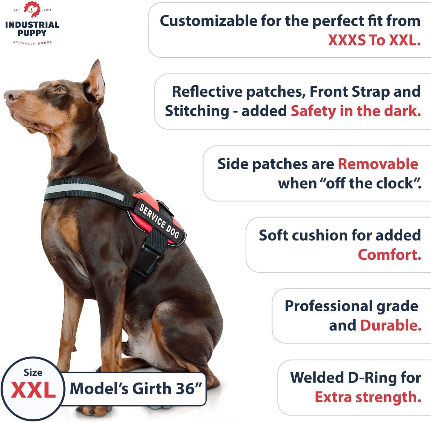Service Dog Vest with Handle