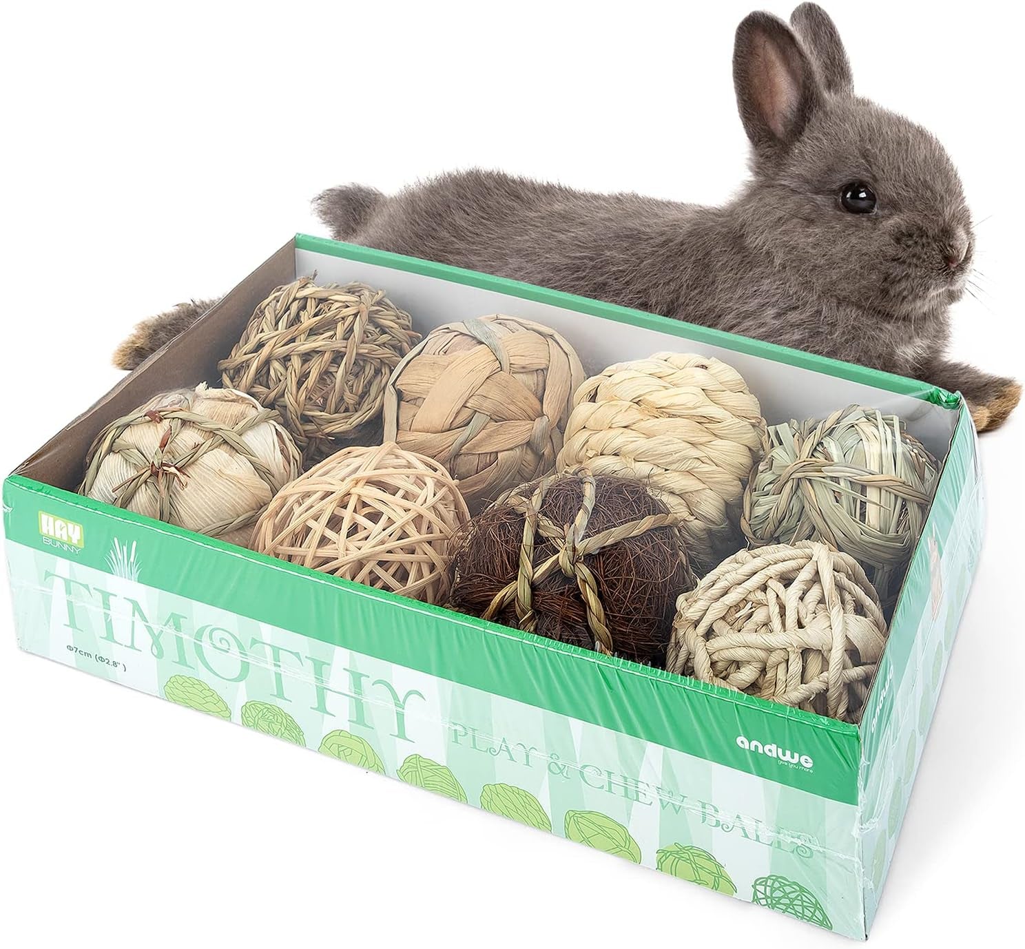 Small Animal Activity & Chew Balls – Fun Rolling Toys for Rabbits, Guinea Pigs, and Chinchillas