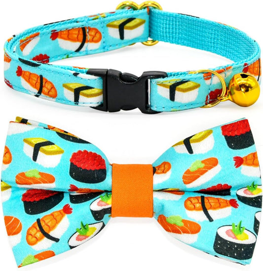 Sushi Cat Collar Bow Set